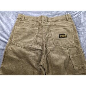 NWT Critical Slide Corduroy‎ Utility Pants Mens 36x29 Tan Brown/ Wide Leg